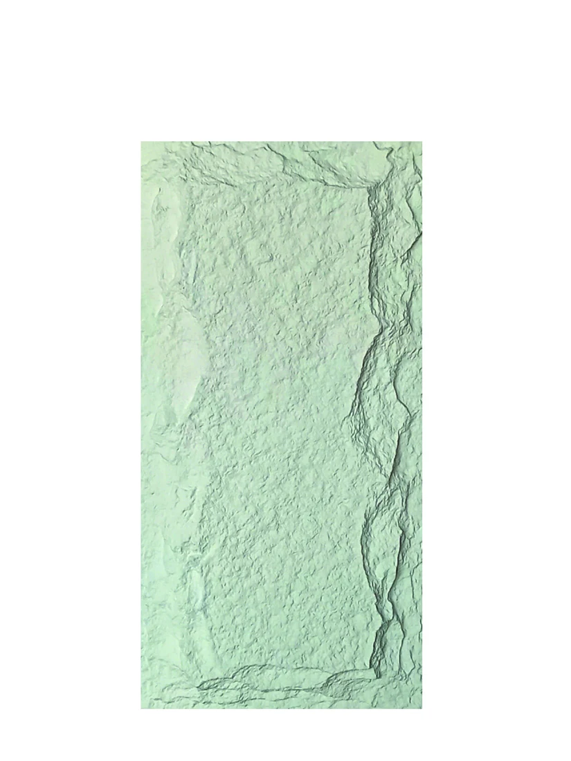 AB PU SQ · Rough stone effect PU Wall Panel · White
