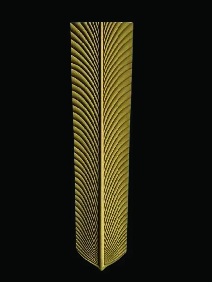 AB PU FL · Chevron fluted PU Wall Panel · Bronze Brown