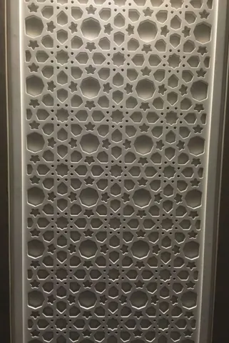 Star Rosette Lattice Stone Panel — OS-SM-038
