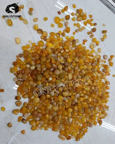 Yellow Onyx Pebbles — OS-PB-022