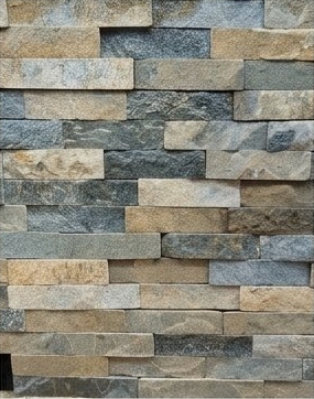 Cream and Blue Grey Stacked Stone Natural Stone Wall Cladding — OS-NWC-133