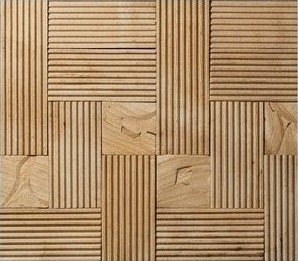 Sand Cross Fluted Mosaic Natural Stone Wall Cladding — OS-NWC-137, view 2
