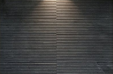 Charcoal Fine Horizontal Ribs Natural Stone Wall Cladding — OS-NWC-139, view 2