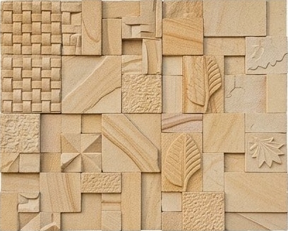 Sand Sculpted Mixed Pattern Natural Stone Wall Cladding — OS-NWC-145