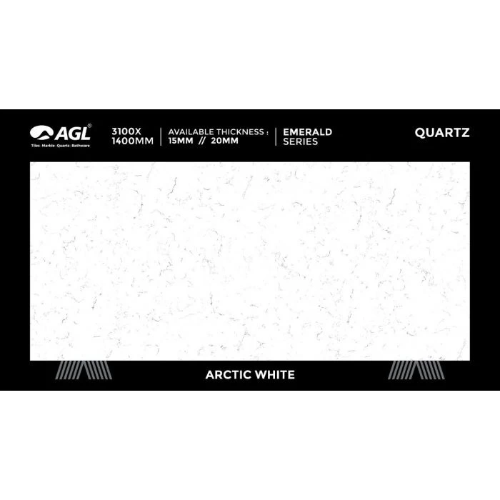AGL Arctic White Quartz — OS-QZ-006, view 2