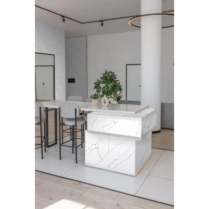 AGL Bianco Sicilia Quartz — OS-QZ-011, view 2