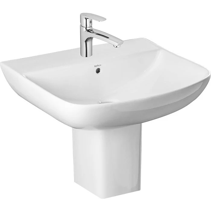 ALPHA(BWB34-BHPD02) Half Pedestal Basin — OS-BS-ALPHA-BWB34-BHPD02 Half Pedestal Basins