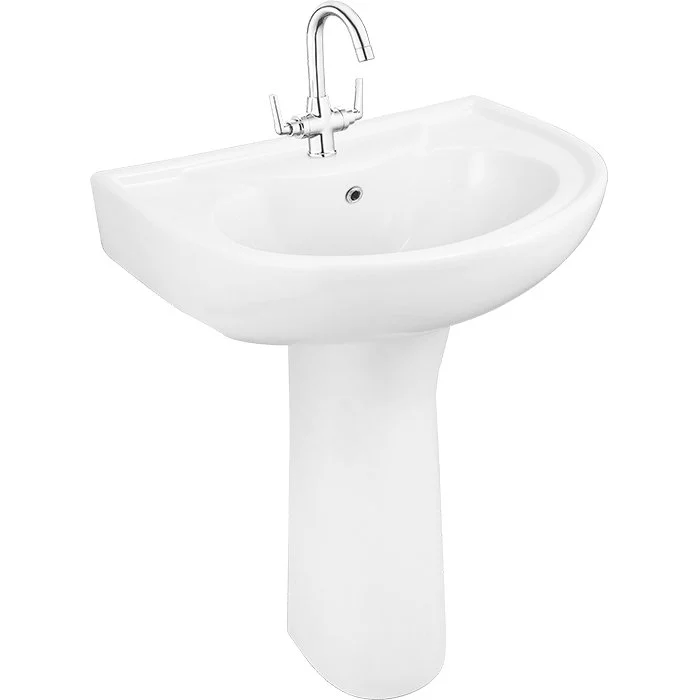 COMFORT(BWB10-BPD02) Full Pedestal Basin — OS-BS-COMFORT-BWB10-BPD02 Full Pedestal Basins