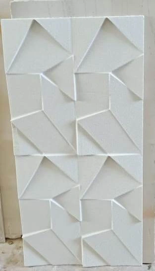 Angular Fold Geometric Stone Panel — OS-SM-024, view 2