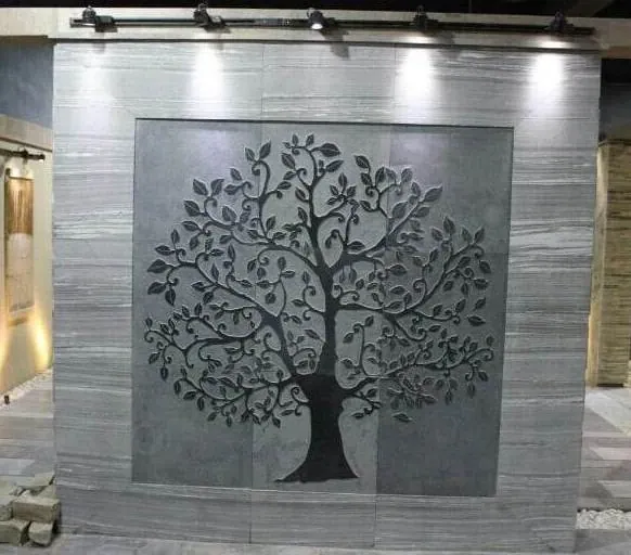 Charcoal Tree of Life Stone Mural — OS-SM-127, view 2