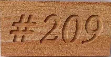Leaf Flourish Custom Stone Nameplate — OS-SM-108, view 2