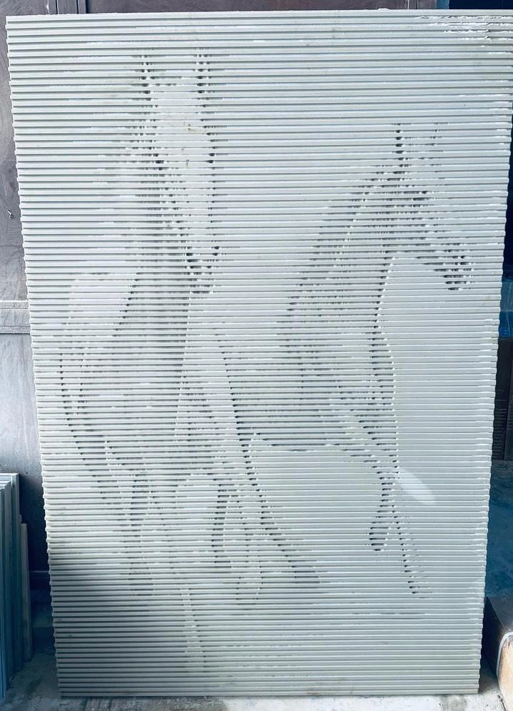 Running Horses Linear Texture Stone Panel — OS-SM-103 Relief Panels