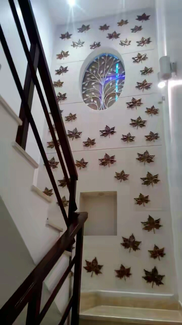 Tree Medallion and Leaf Wall Composition — OS-SM-033 Carved Murals