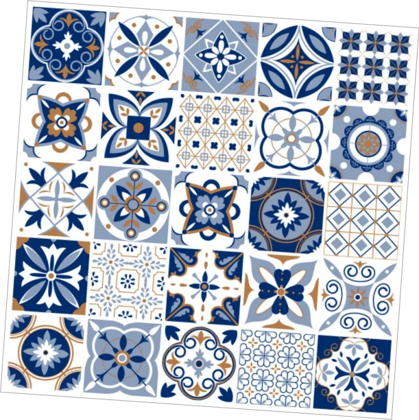 OLP RANGOLI BLUE — OLP RANGOLI BLUE Floor Tiles