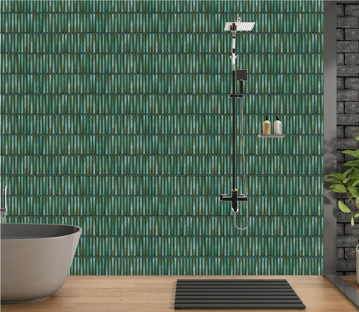 OMD KITKAT OLIVE decorative interior application illustration