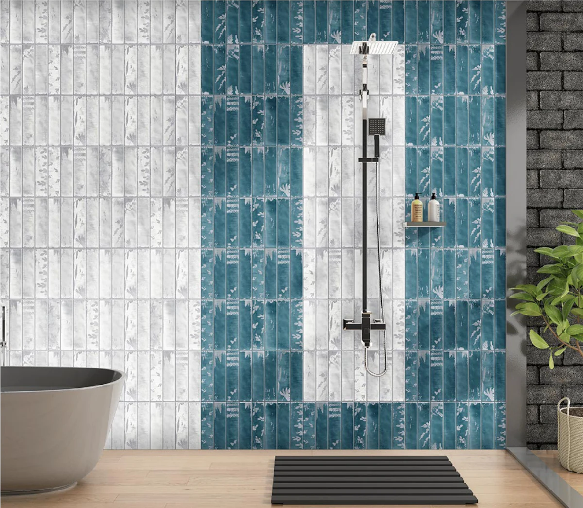 OMD TIKAL BIANCO GRANULA decorative interior application illustration
