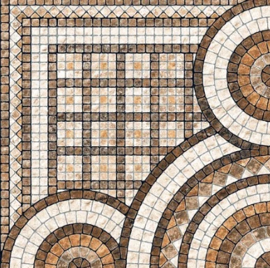 OMT MOSAIC SCROLL BRONZE — OMT MOSAIC SCROLL BRONZE Parking Tiles