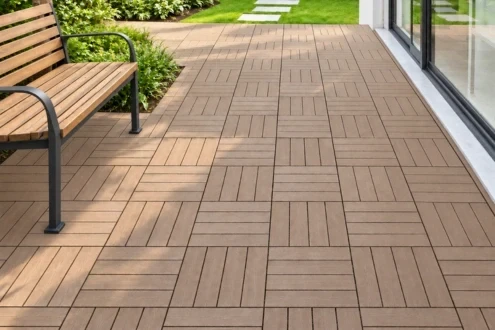 WPC Ezee Tile Decking · OS-WPC-017